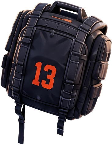 Number 13 tactical back bling